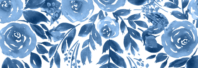 Image of navy flowers and leaves used as a header for the RAA Women page.